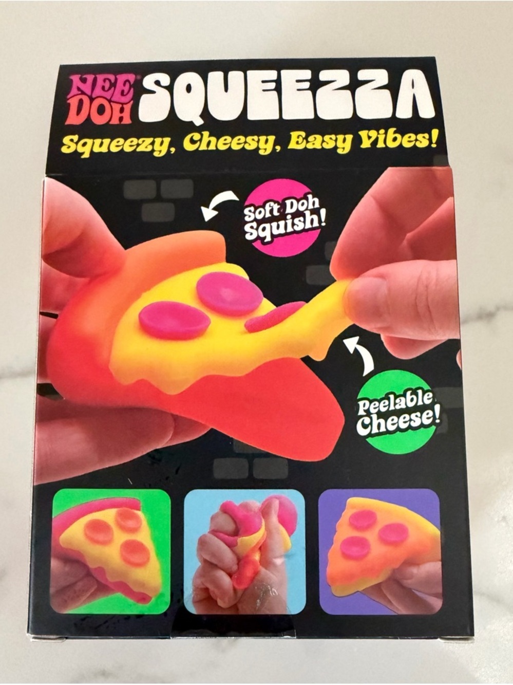 Schylling NEEDOH Squeezzza Pizza Squishy Toy - NIB - RARE - Picture 3 of 6